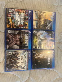 PS4 games for sale (USED)