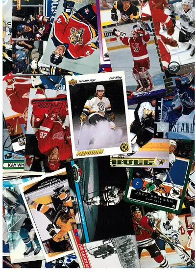 Team Bags of 30 Assorted Hockey Cards Cards from 1990 to present. Very good condition. Great for Bir...