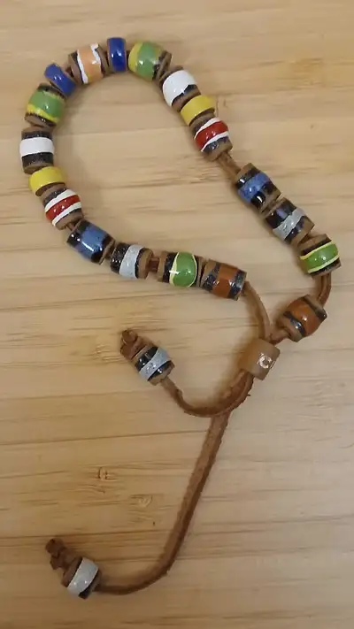 Cuban Multicoloured Ceramic Bead Bracelet, View more