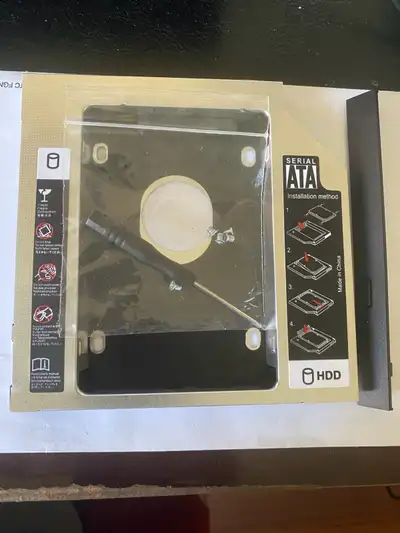 Brand New 2nd HDD SSD Aluminum Universal SATA Caddy, View more