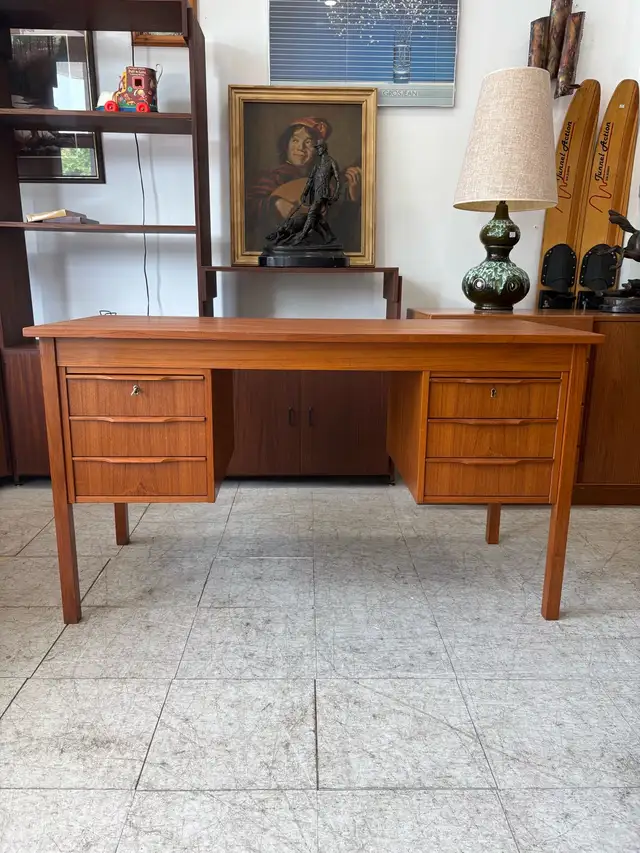 Vintage Teak Desk - Free Delivery! in Desks in City of Toronto - Image 3
