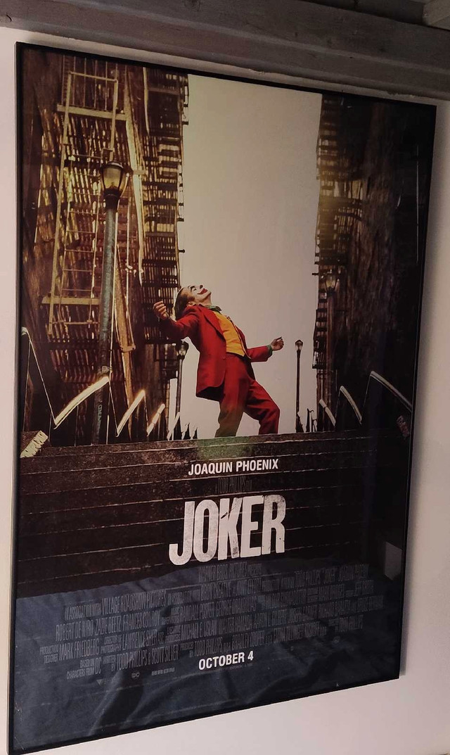 Joker Movie Poster Original Framed in Video & TV Accessories in Peterborough