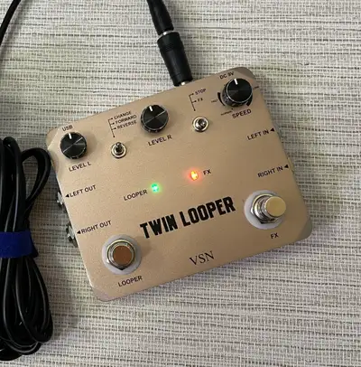 VSN Dual Footswitch Twin Looper Electric Guitar Effect Pedal Loo, View more