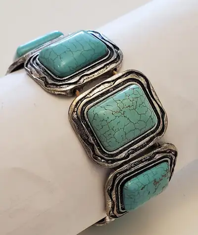 Turquoise Stretch Bracelet, View more