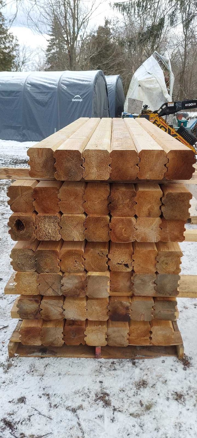 Cedar 6x6x8' tongue and groove posts Other St. Catharines Kijiji