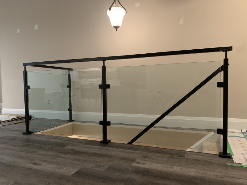CUSTOM GLASS RAILING DECKS OFFICE ENTRANCES PARTITIONS ENCLOSURE