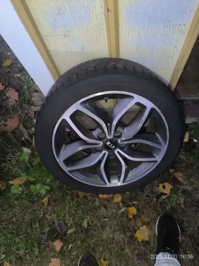 Full set of winter tires on rims. Used for 2017 Kia Niro SX for one season. Switched to another car,...
