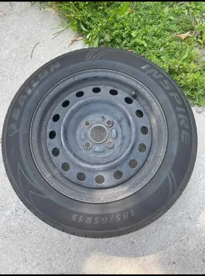 5 sailun inspire tires Size 185/65r 15 All tires are already on rims Selling because I no longer hav...