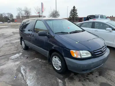 Toyota Sienna 2003. Active title. Engine and suspension great with its age. Resonator changed recent...