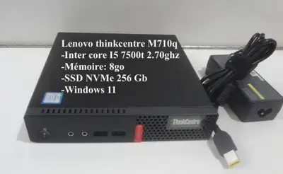 Ordinateur Lenovo thinkcentre 8go 256go windows 11, View more