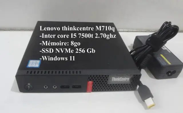 Ordinateur Lenovo thinkcentre 8go 256go windows 11 in Desktop Computers in City of Montréal - Image 2
