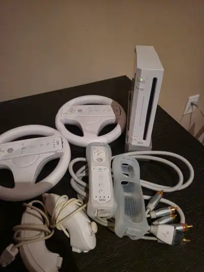 Wii Console + 3 Controllers, View more