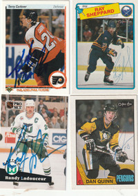 Lot of 10 Hockey Autographs - 3 Brockville Braves PLUS