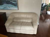 White Leather Sofa (free)