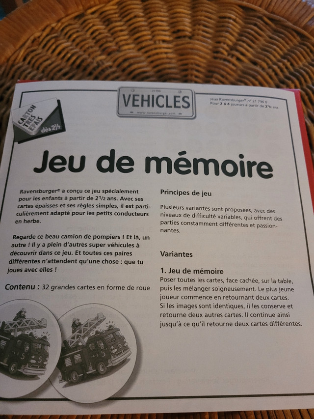 Jeu de mémoire  dans Jouets et jeux  à Saint-Hyacinthe - Image 3