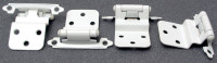 4-Semi-Concealed Self-Closing Hinges with 3/8" Inset