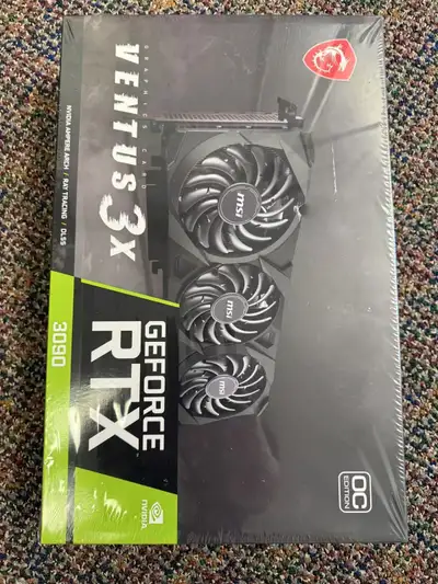 MSI 3090 VENTUS 3X 24GB OC EDITION Brand new in box $1100, View more