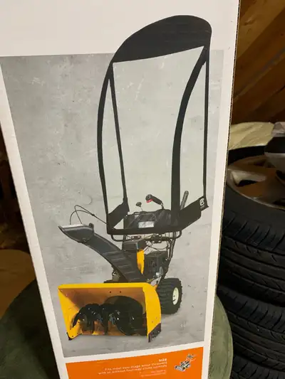 Brand new snow thrower cab.