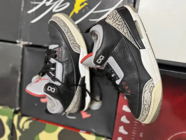 Jordan 3 Retro black cement 8M $165 in Men's Shoes in City of Toronto - Image 6