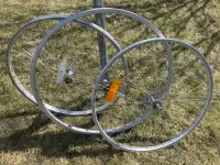 3 bicycle wheels aluminum 