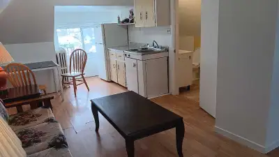 Large furnished bachelor apartment for rent. Heat,hotwater and electricity included. Please call or...