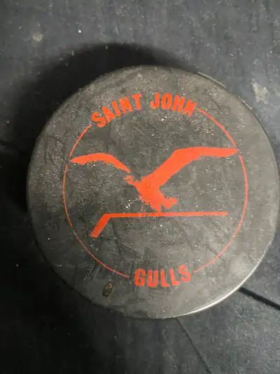 I am selling this Saint John , NB Gulls Puck for $15.