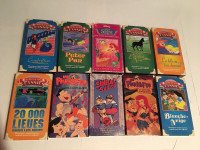 VHS Années 90 Lot De 10 Cassette Collection Enfants Histoire