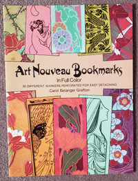 ART NOUVEAU BOOKMARKS (COLOR) - 30 Ready to Use - DOVER
