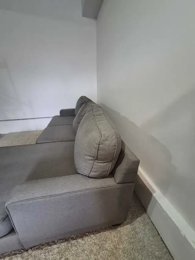 FREE DELIVERY Gray Sectional / L Shape Sofa / Couch NO DEPOSIT in Couches & Futons in Vancouver - Image 7