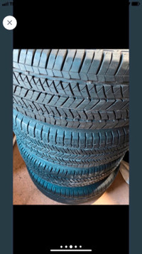 Set of 4 Bridgestone Tires on Factory Aluminum Rims.