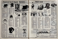 1988 Chapparal Cycle Supply 4-Pages Original Ad