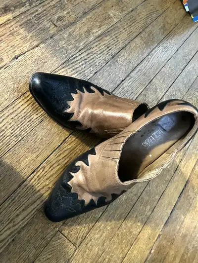 Leather cowboy  Boots size 5, View more