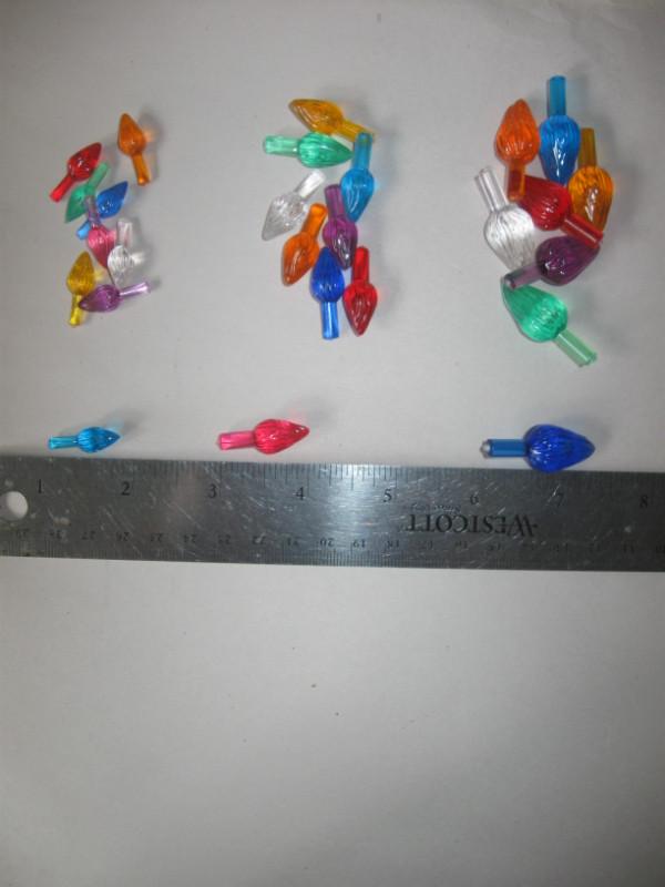 Vintage Ceramic CHRISTMAS Tree Bulbs Star Bird Lights5 pics Holiday