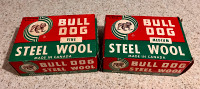 Bull Dog Steel Wool 1 box Fine, 1 box Medium