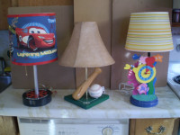 Child's Bedside Lamp-Lightening McQueen,Baseball or Sea Creature