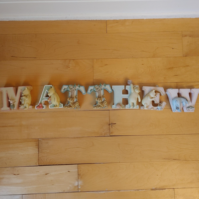 MATTHEW Winnie-the-Pooh letters, View more
