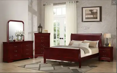 Cherry color Bedroom Set(Double Full), View more