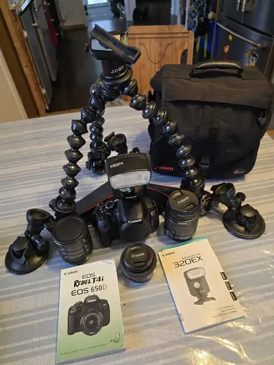 Here are the included items (listed prices if purchased separately): * Canon Rebel T4i (EOS 650D) Ca...