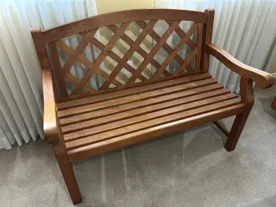 Teak wood bench, View more