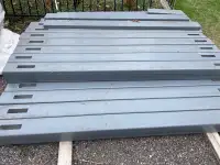 PVC fence posts (grey)