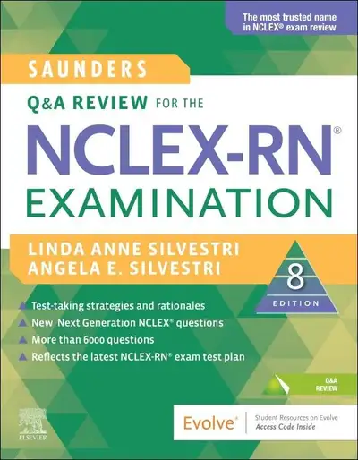 Saunders Q and A Review For the NCLEX-RN Exam 8E 9780323672849, View more