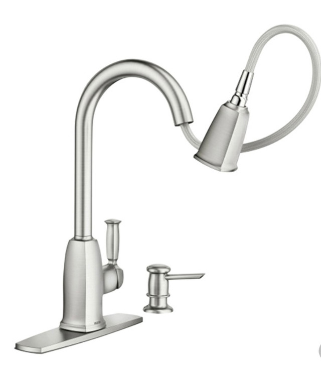 Moen Kitchen "Pull Down" Faucet  - New! in Plumbing, Sinks, Toilets & Showers in Moose Jaw - Image 2