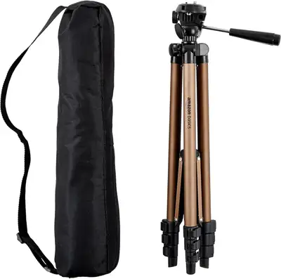 Amazon Basics 50-inch Lightweight Portable Camera Mount Tripod Stand With Bag, for Travel Photograph...
