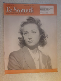 JOURNAL VINTAGE LE SAMEDI DE AOUT 1952