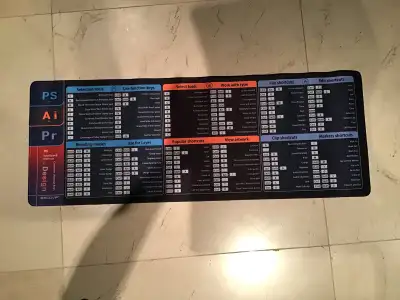  Extra large keyboard shortcuts Computer and mouse pad, View more