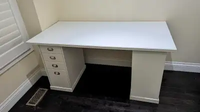 Large white desk