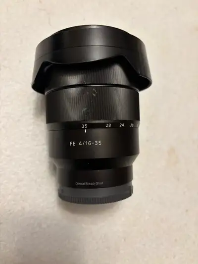 Used Sony Zeiss FE 16-35mm f4 lens, View more