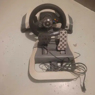 Xbox 360 steering wheel and pedals Sold my 360 so no longer have use for it