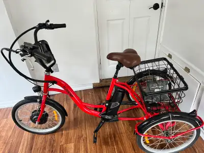 Electic tricycle with basket, View more