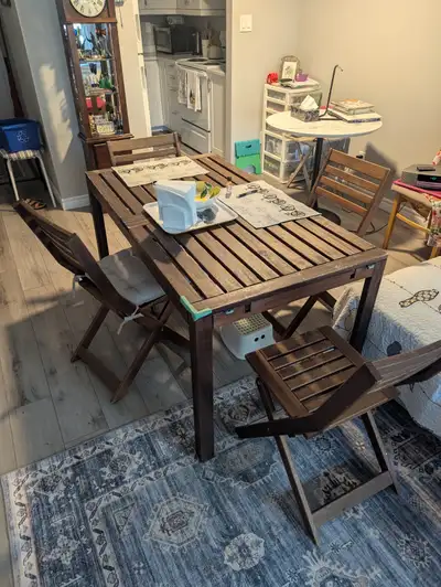 One seven piece Kitchen/dining room/outdoor table., View more